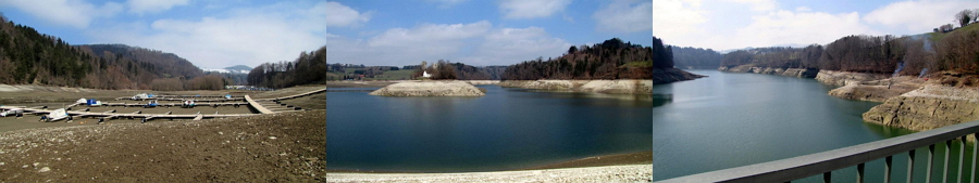 Début avril 2013, le lac est à 659.9 msm
